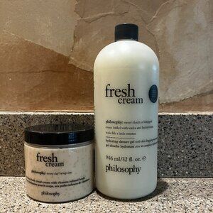 Philosophy Fresh Creme Bath Gelee and Jumbo Cloud Creme!! NEW!